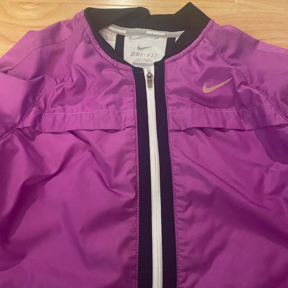 Nike Women's Dri-Fit Running Jacket Retro Purple Size XS - Picture 4 of 7